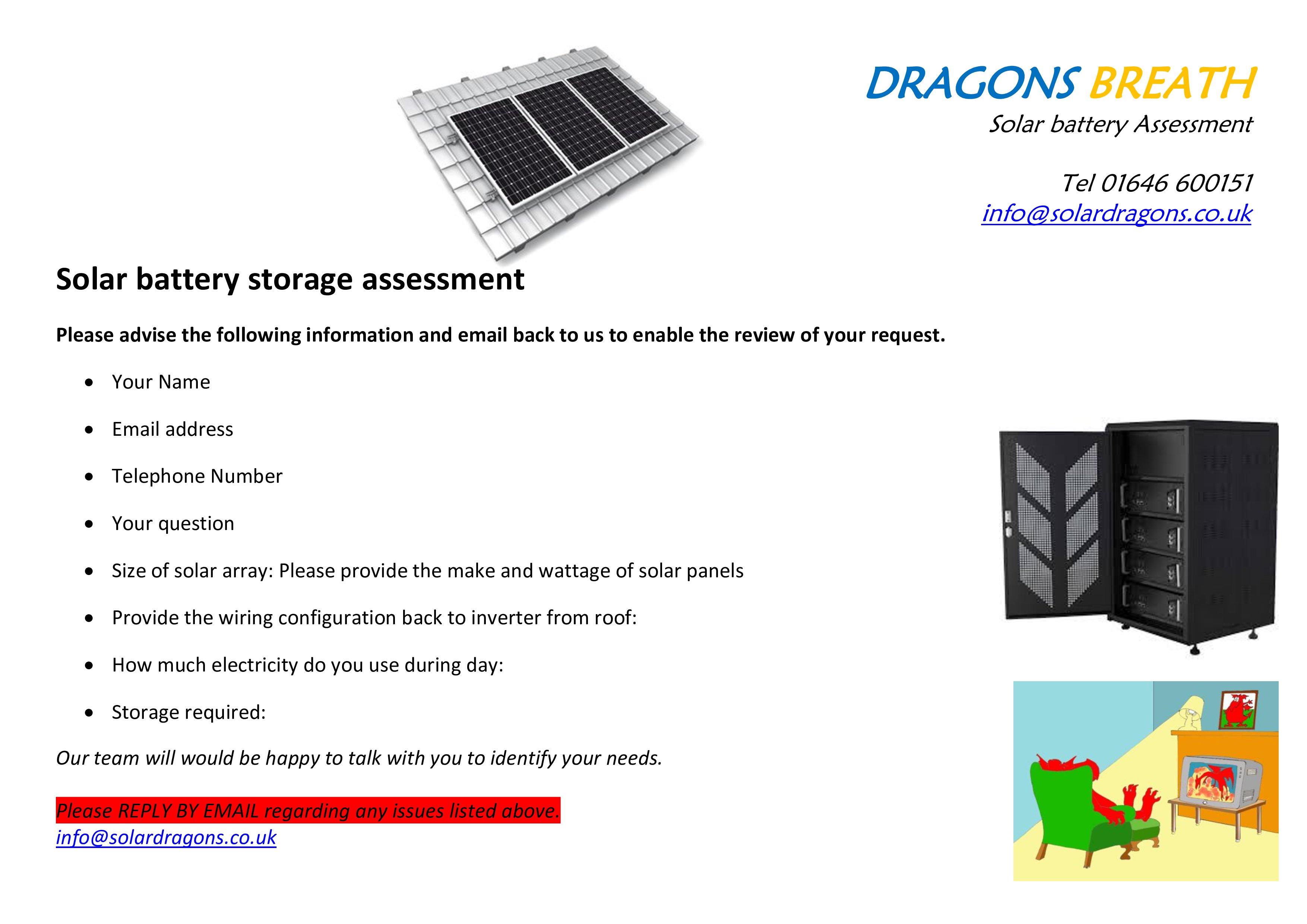Home solar battery storage help